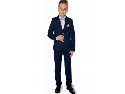 Dark Navy Blue Boys 'Suit 134 Slim Pl