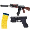 Pištoľ AK47 Glock Glock Set 800 guličiek zadarmo