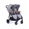 Kočík pre dvojičky - Valco Baby Snap Duo Trend Gray Marle kočíka do 22 kg