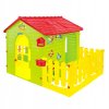 Záhradný domček pre deti - Detský domček na hranie s plotom Mochtoys plast 12m+