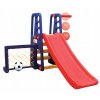Detské ihrisko - Zahrajte si štvorcový šmýkačku s basketbalom 4 v 1 loptičke