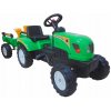 Detské vozidlo na pedále - Pedálový traktor s príveskovým doplnkom traktor