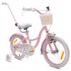 Bicykel pre deti - Bicykel pre dievča 16 palcov kvetinové bicykle ružové