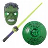 LED žiara maska Hulk Set Set