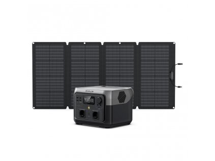 EcoFlow RIVER 2 MAX SET se solárním skládacím panelem 110W, 160W nebo 220W