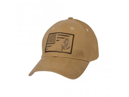 Čepice s vyšitým znakem US NAVY a US vlajky COYOTE