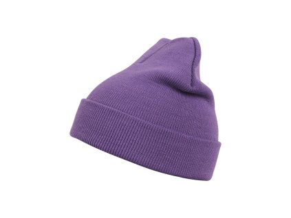 Čepice zimní MSTRDS Beanie Basic Flap - fialová