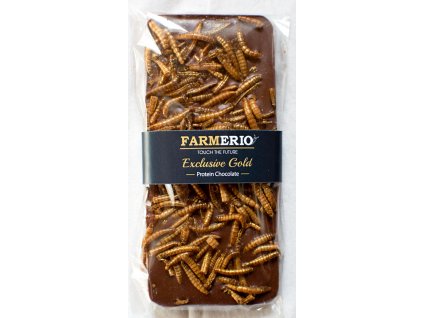 Farmerio čokoláda s jedlými červíky Exclusive Gold