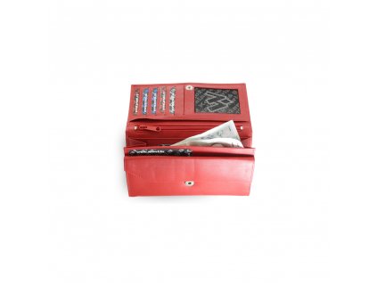 Dámská kožená psaníčková peněženka Arwel 4027­ - červená