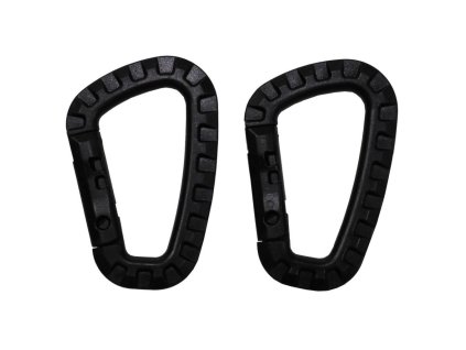 Karabina plastová MFH Tactical 2 ks - černá (Barva Černá)