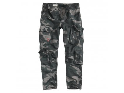 Kalhoty AIRBORNE SLIMMY BLACK CAMO