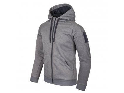 Mikina URBAN TACTICAL HOODIE ŠEDÁ MELANŽ