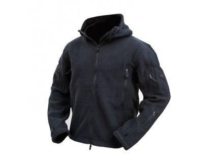 Mikina FLEECE RECON s kapucí ČERNÁ