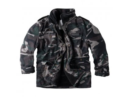 Bunda PARATROOPER Vintage zimní BLACK CAMO