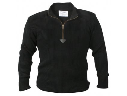 Svetr ACRYLIC COMMANDO 1/4 zip ČERNÝ