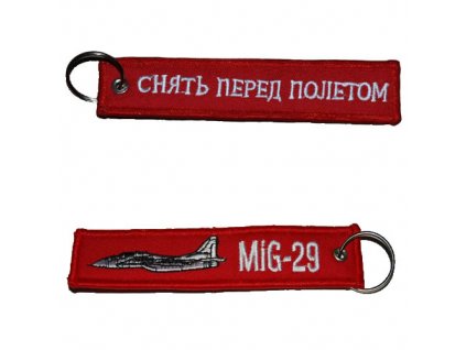 Klíčenka MIG-29/RBF ČERVENÁ