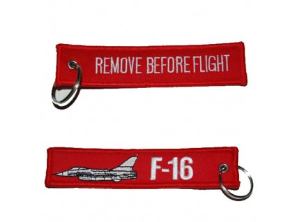 Klíčenka REMOVE BEFORE FLIGHT / F-16