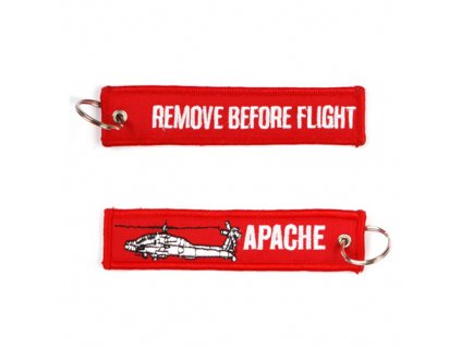 Klíčenka REMOVE BEFORE FLIGHT / APACHE