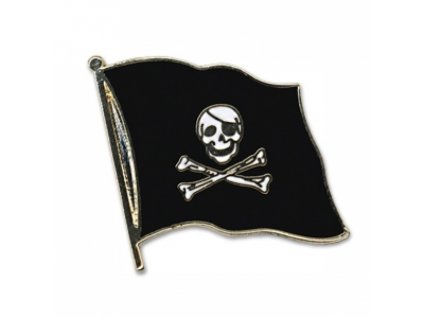 Odznak (pins) 20mm vlajka Piráti