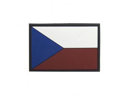 Nášivka vlajka ČR barevná plast VELCRO 8x5cm