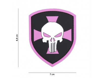 Gumová nášivka 101 Inc Punisher Shield