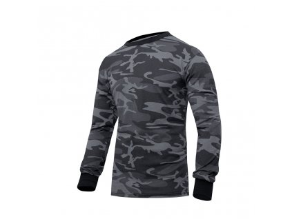 Triko s dlouhým rukávem BLACK CAMO