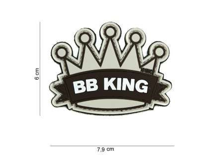 Gumová nášivka 101 Inc nápis BB King