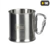 Hrnek s karabinovým uchem M-Tac Mug Carabiner - stříbrný