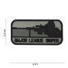 Gumová nášivka 101 Inc nápis Major League Sniper