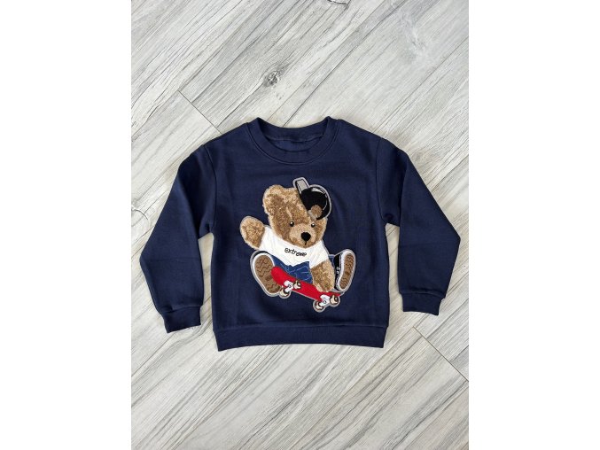 Mikina Teddy Bear - tmavomodrá