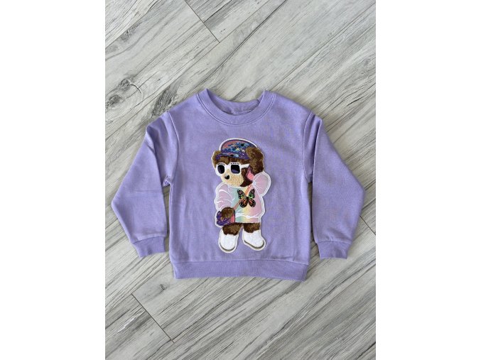 Mikina Teddy Bear - fialová
