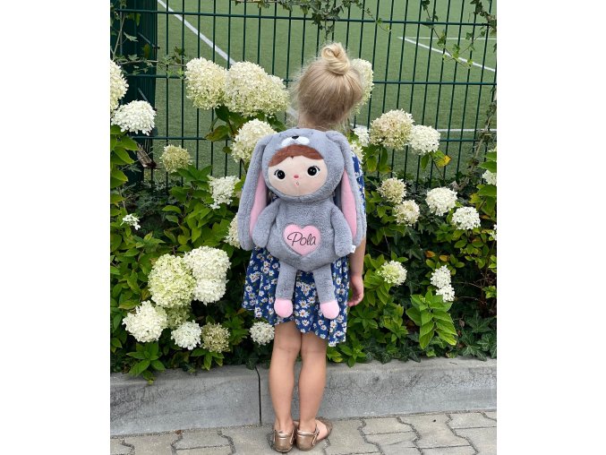 Metoo batoh Zajačik ružový 9