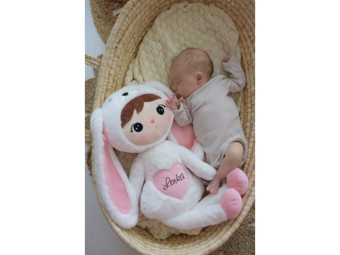 Metoo bábika Zajačik biela 1