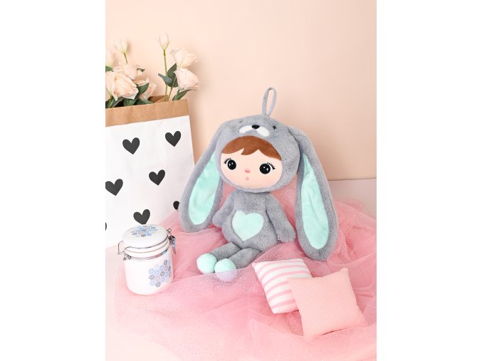 Metoo bábika Zajačik sivá:mäta 12