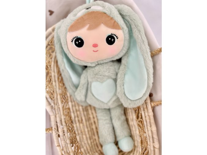 Metoo bábika Zajačik svetlozelený, 50 cm 5