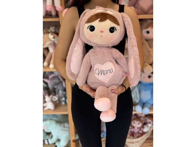 Metoo bábika Zajačik svetloružový, 70 cm 2