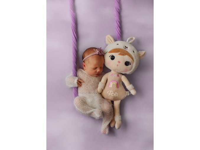 Metoo bábika Lama béžová, 48 cm 5