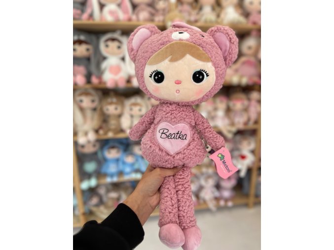 Metoo bábika macko ružový, 50 cm 1