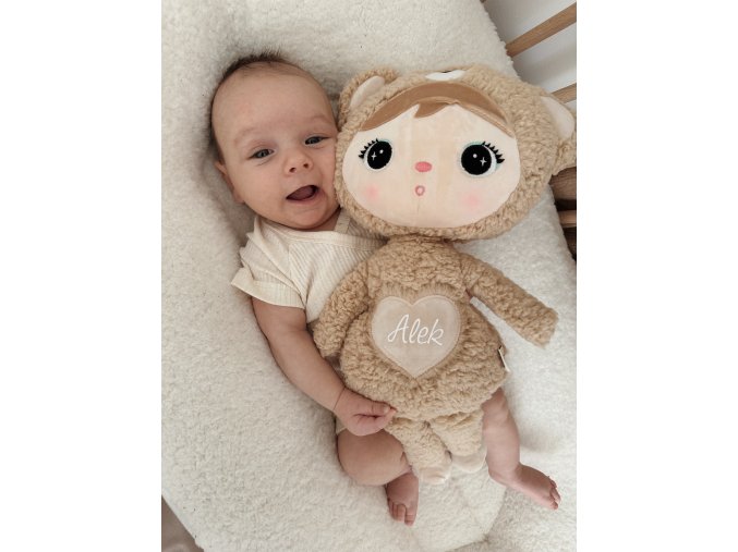 Metoo bábika macko béžový 24