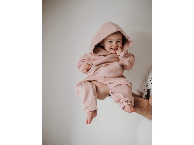 Detské tepláky púdrová ružová n