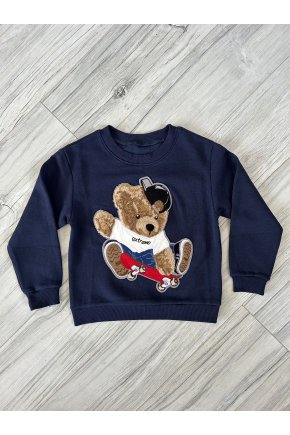 Mikina Teddy Bear - tmavomodrá