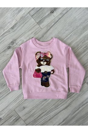 Mikina Teddy Bear - ružová