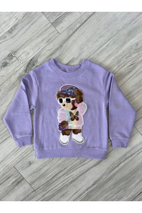 Mikina Teddy Bear - fialová