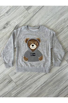 ! VYPREDANÁ ! Mikina Teddy Bear - šedá