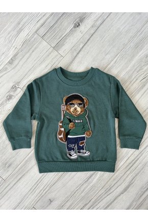 Mikina Teddy Bear - zelená