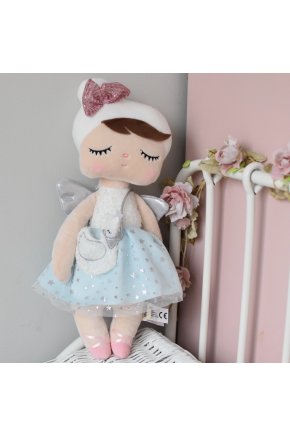 Metoo bábika Angel s kabelkou, 38 cm