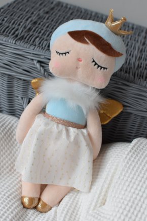 Metoo bábika Angel s korunkou, 38 cm