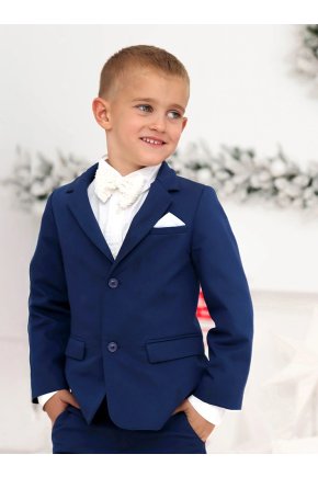 Flitrový motýlik pre chlapčeka White