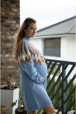 Tehotenské pletené šaty Sophia 8