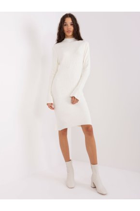 Pletené šaty so zvonovými rukávmi Hurt Ecru sukienka dzianinowa z rekawami dzwonami 403829 1
